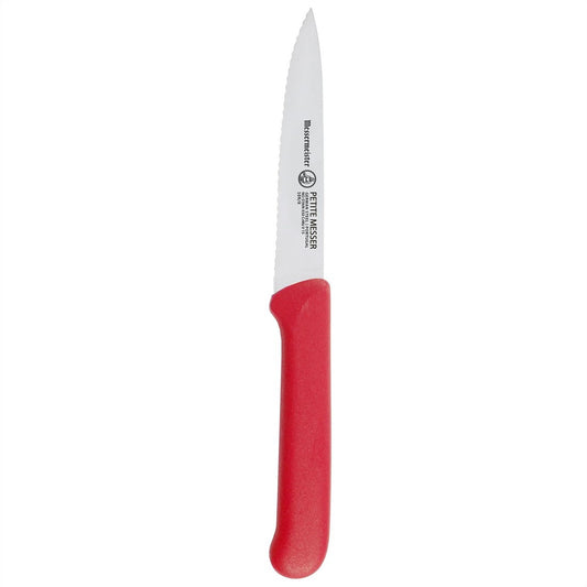 COLTELLO DA PELARE SERRATO PETITE MESSER 10 CM ROSSO