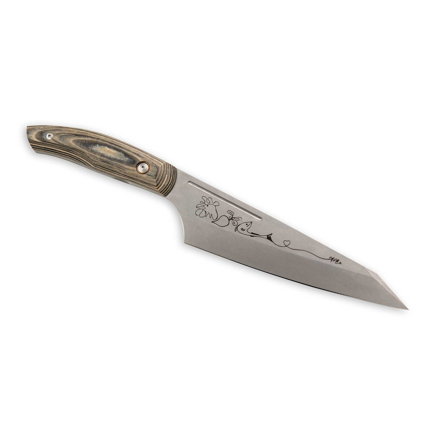 COLTELLO DA CHEF IN CARBONIO 16,5 CM